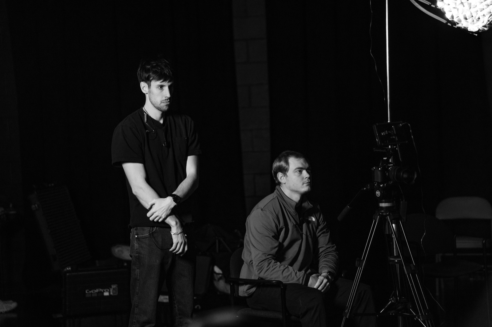 On set during a Counterpoint Studios production